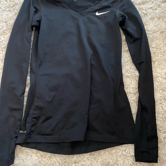 Nike Pro Workout Top size Small Black - Picture 3 of 3